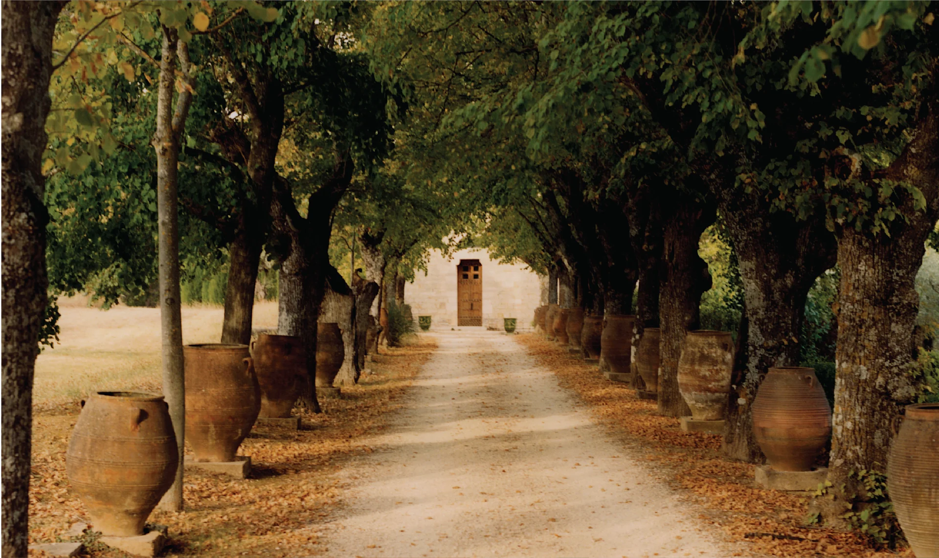 Restored 12th-century Provençal estate surrounded by olive groves and Luberon hills, featuring stone façades, terraced gardens, and an outdoor pool within Emmanuel Ungaro’s former private home.