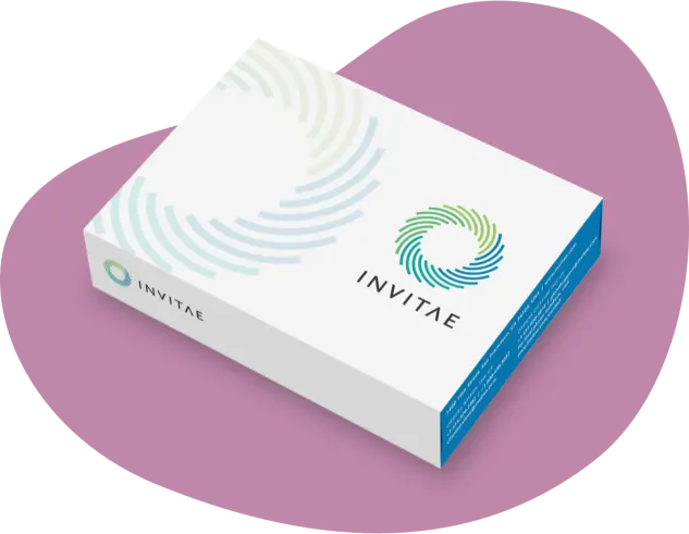 Invitae Genetic Testing Box on Pink Background – Health Testing