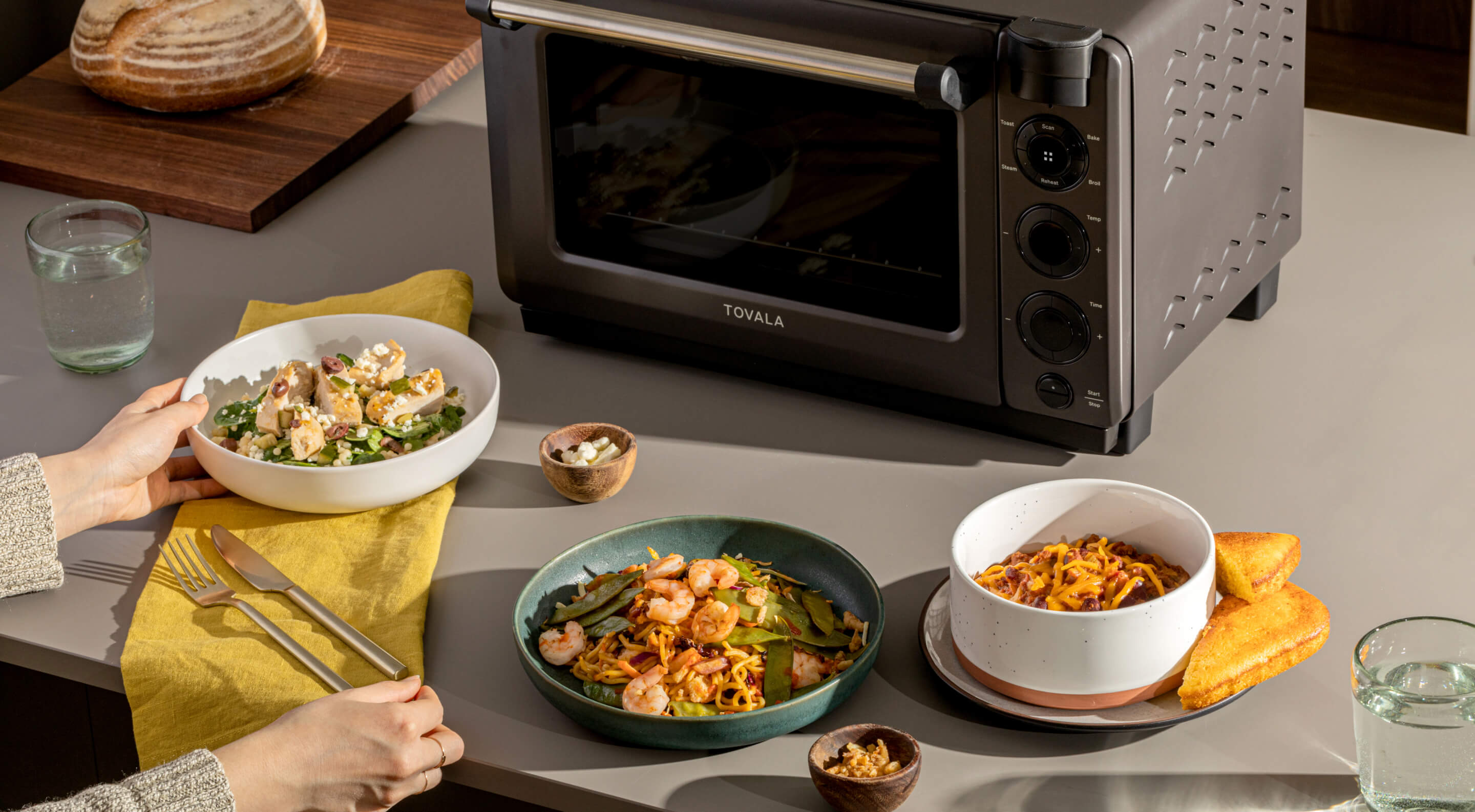 Tovala Smart Oven Pro, 6-in-1 Countertop Convection