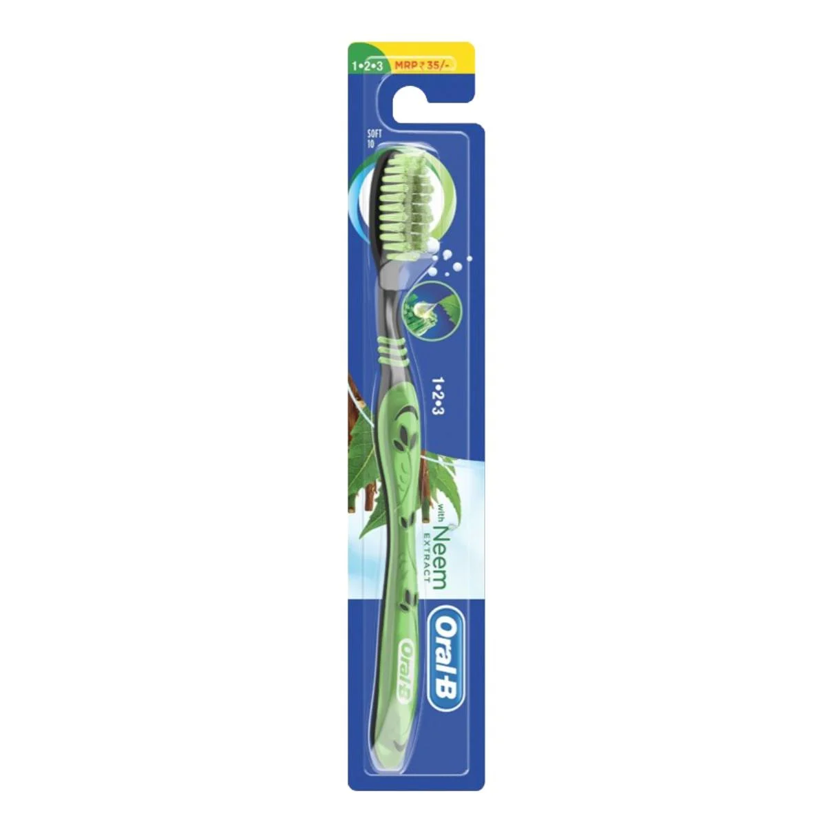 Oral-B 123 Manual Toothbrush With Neem Extract 