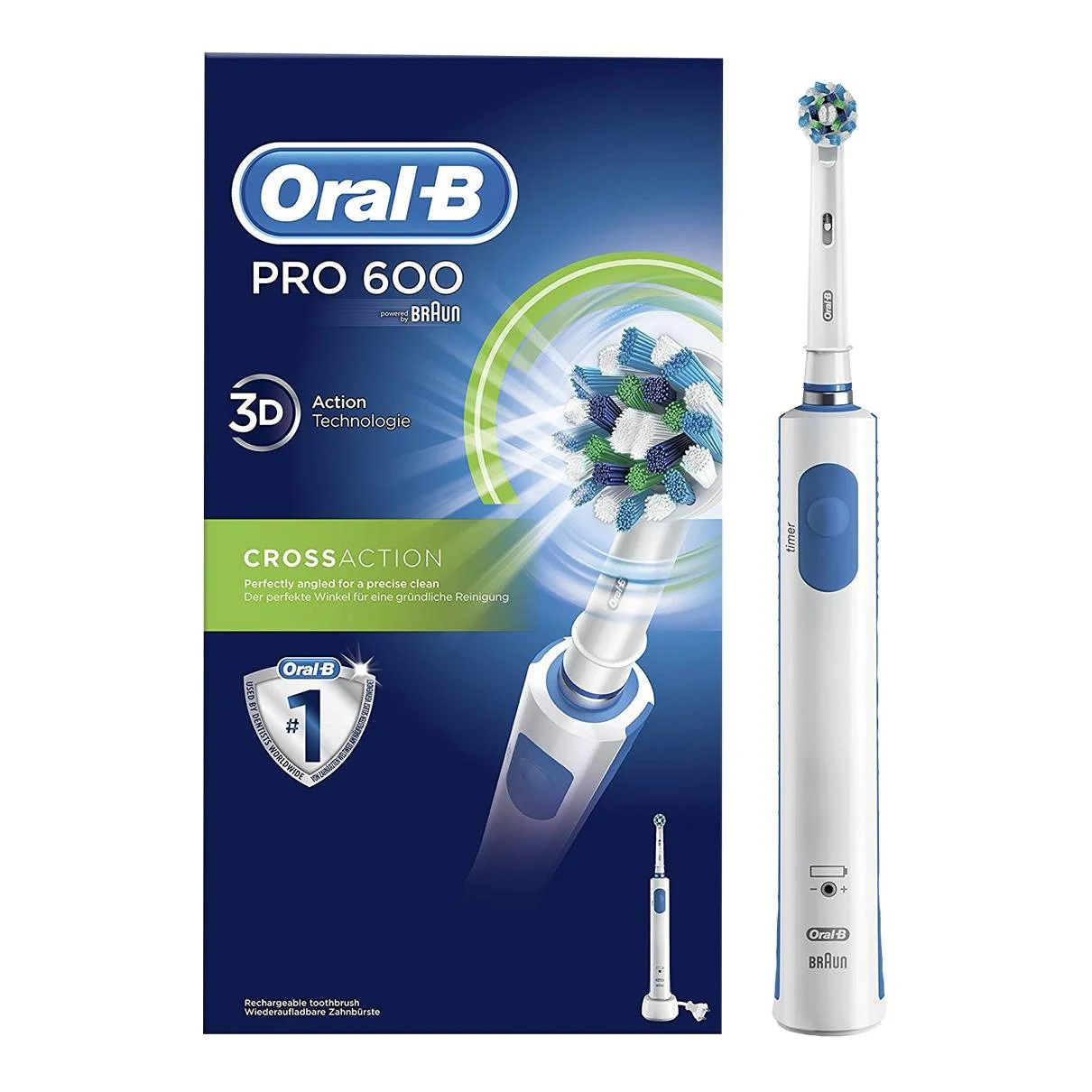 Oral-B Pro 600 Electric Rechargeable Toothbrush 