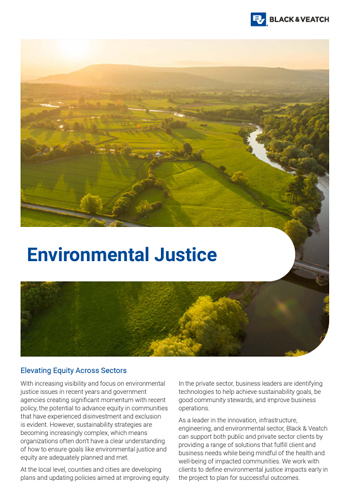 Environmental Justice brochure content asset preview image