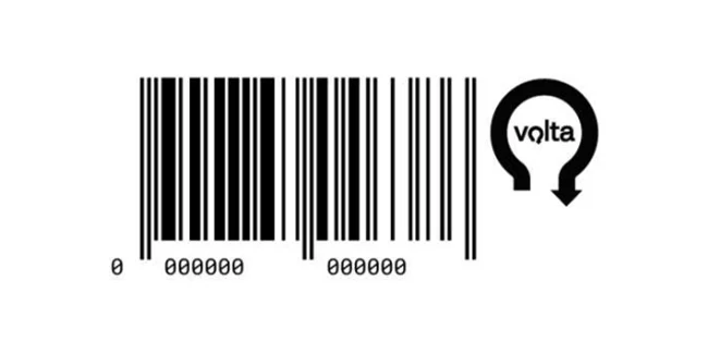 Código de barras com logótipo, sistema Volta