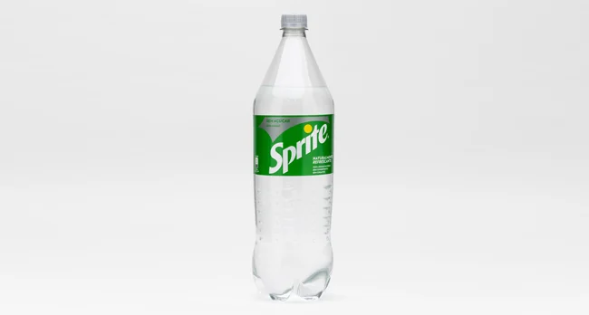 Garrafa de plástico transparente de Sprite