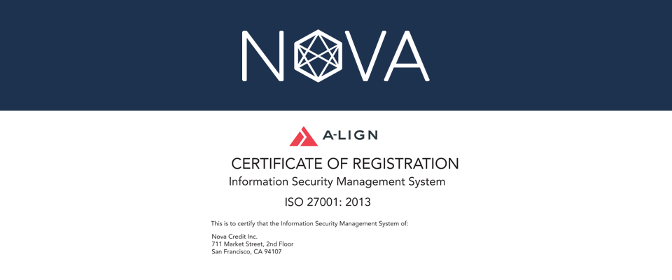 Earning ISO 27001 SOC 2 Type 2 Compliance | Nova Credit