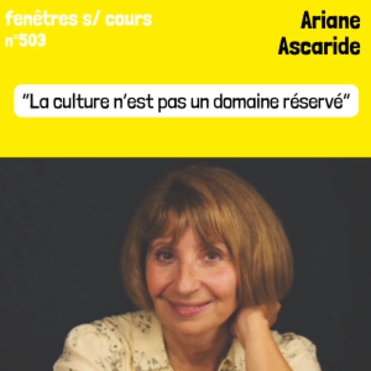 “La culture n’est pas un domaine réservé”