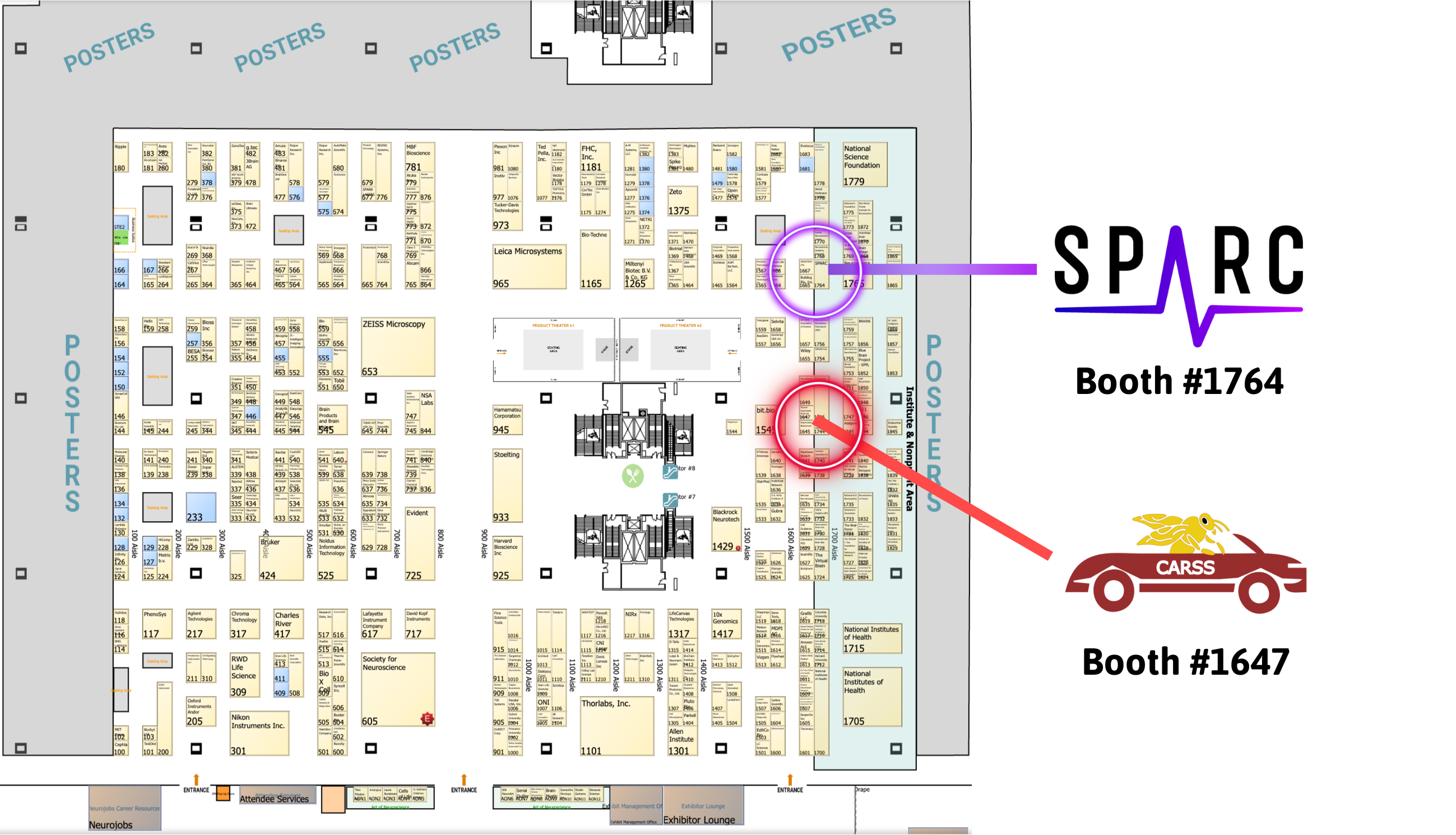 SfN 2024 Floor Map