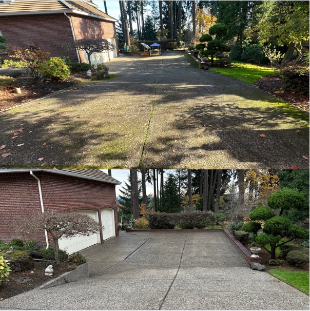 Driveway powerwash