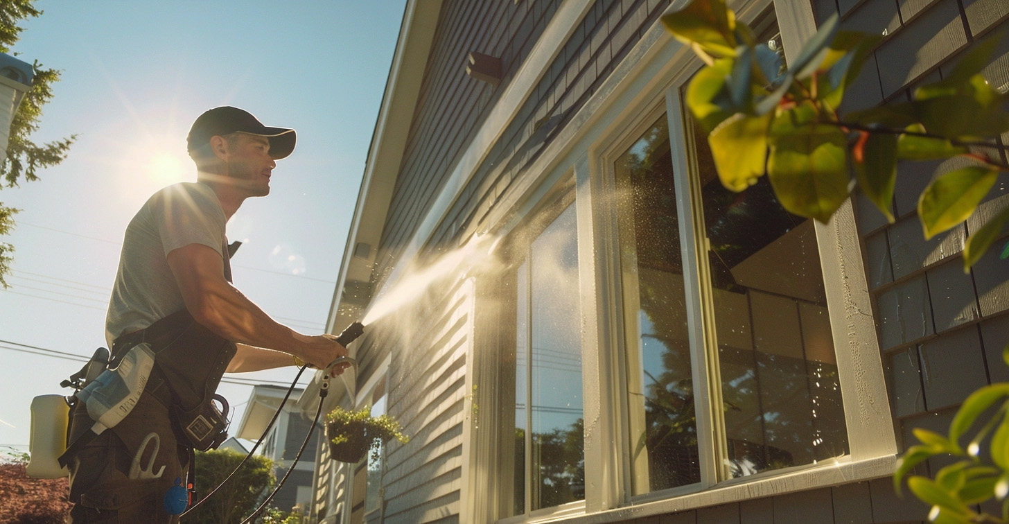 high pressure window washing