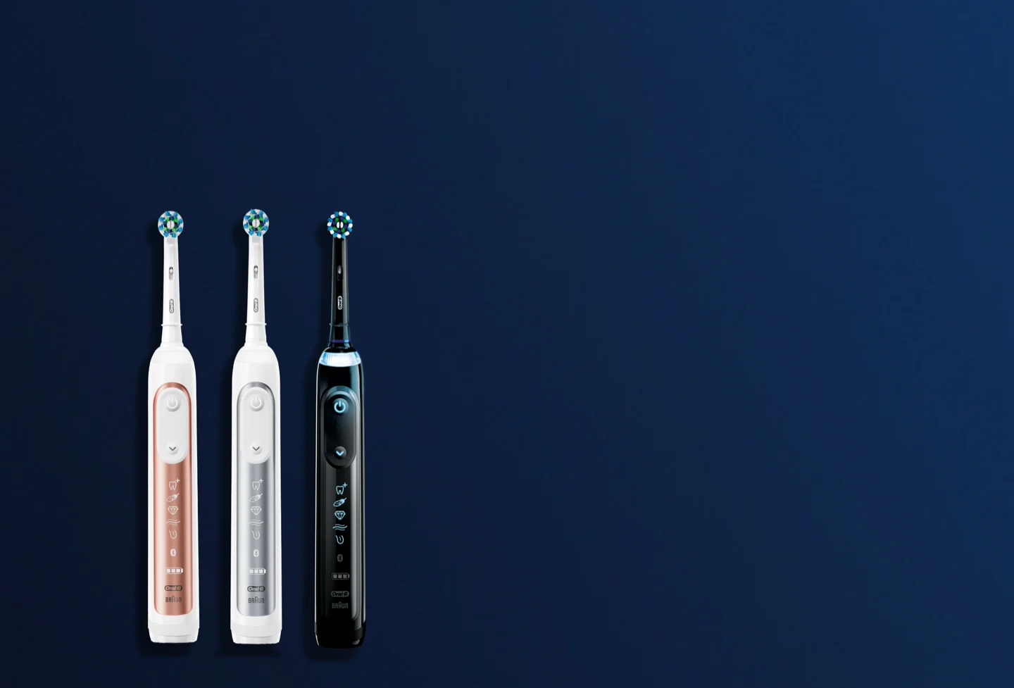Kolleksjon av elektriske tannbørster fra Oral-B Genius X-serien 