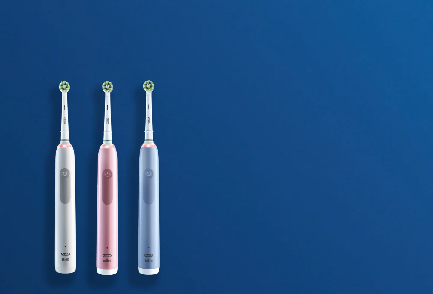 Kolleksjon av elektriske tannbørster fra Oral-B Pro-serien 