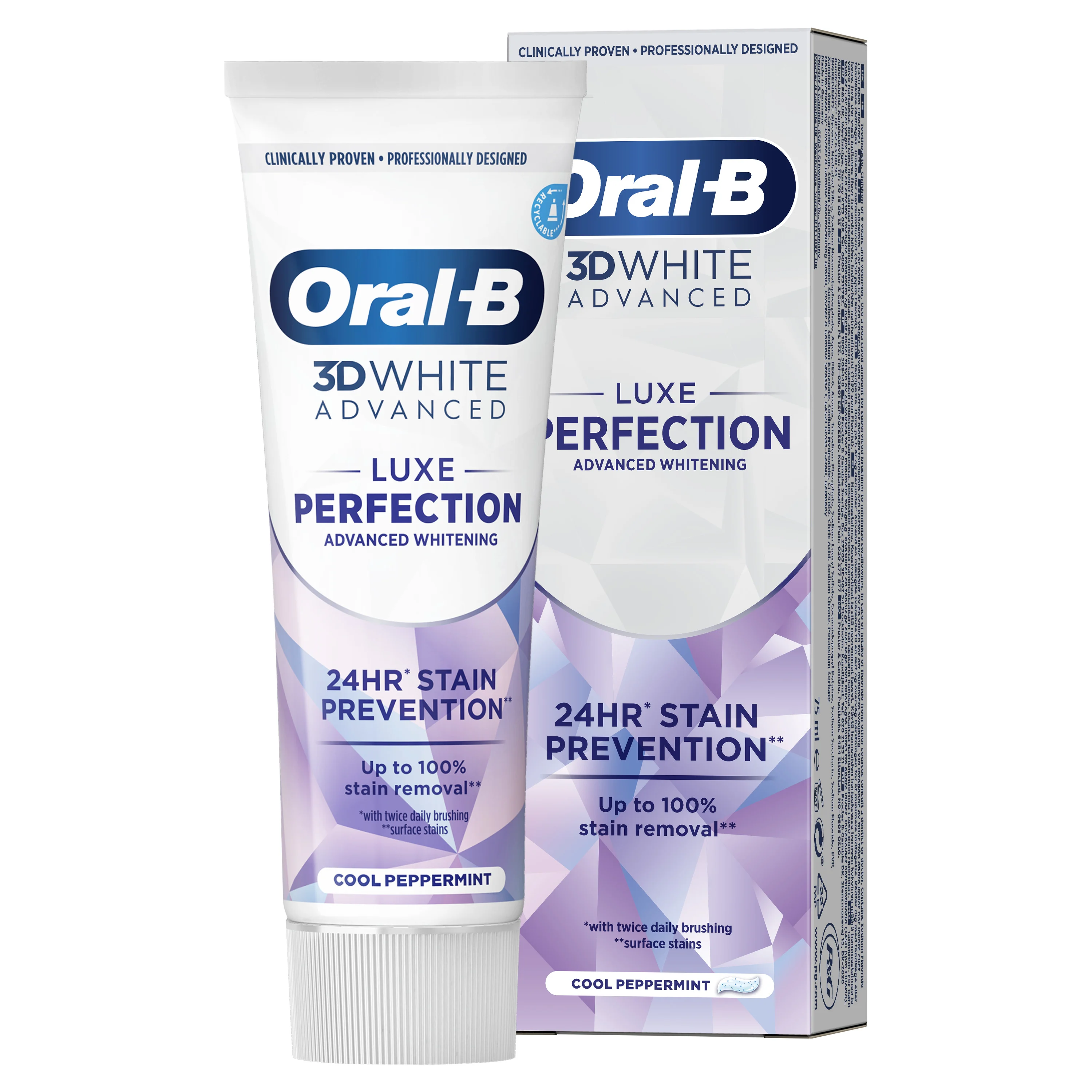 Oral-B 3DWhite Advanced Luxe Perfection Tannkrem - Main 