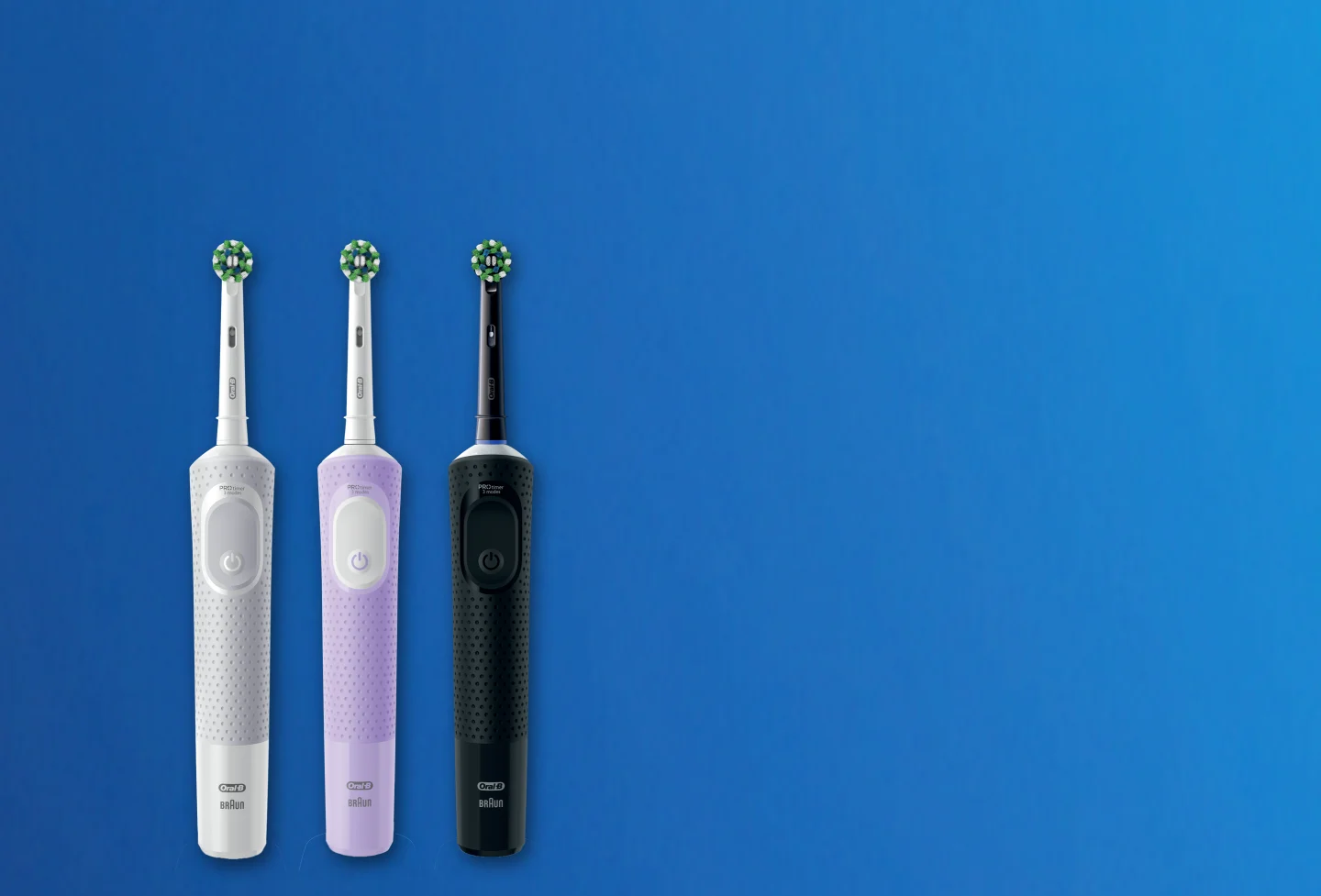 Kolleksjon av elektriske tannbørster fra Oral-B Vitality-serien 