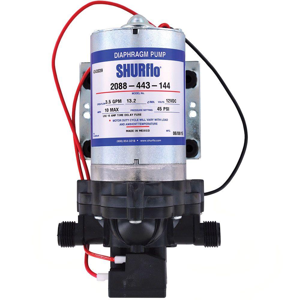 SHURflo 2088-594-154  RV Trailer Water Line Pressure Boost Delivery Pump 