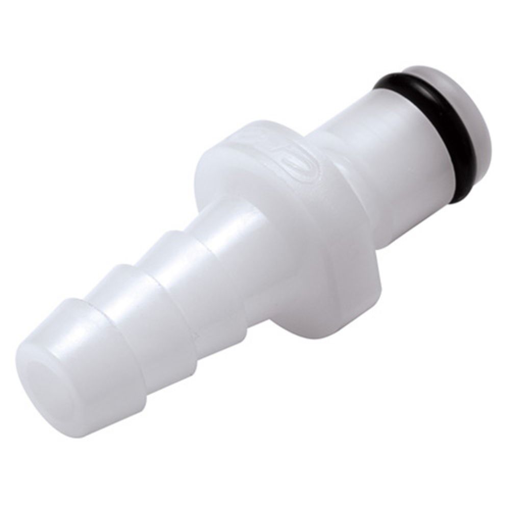 Kent Systems 3BY232-N01 White Nylon Collection 1/2 Male Barbed Quick Coupling 3 Triggering Open Flow Tube Fitting 