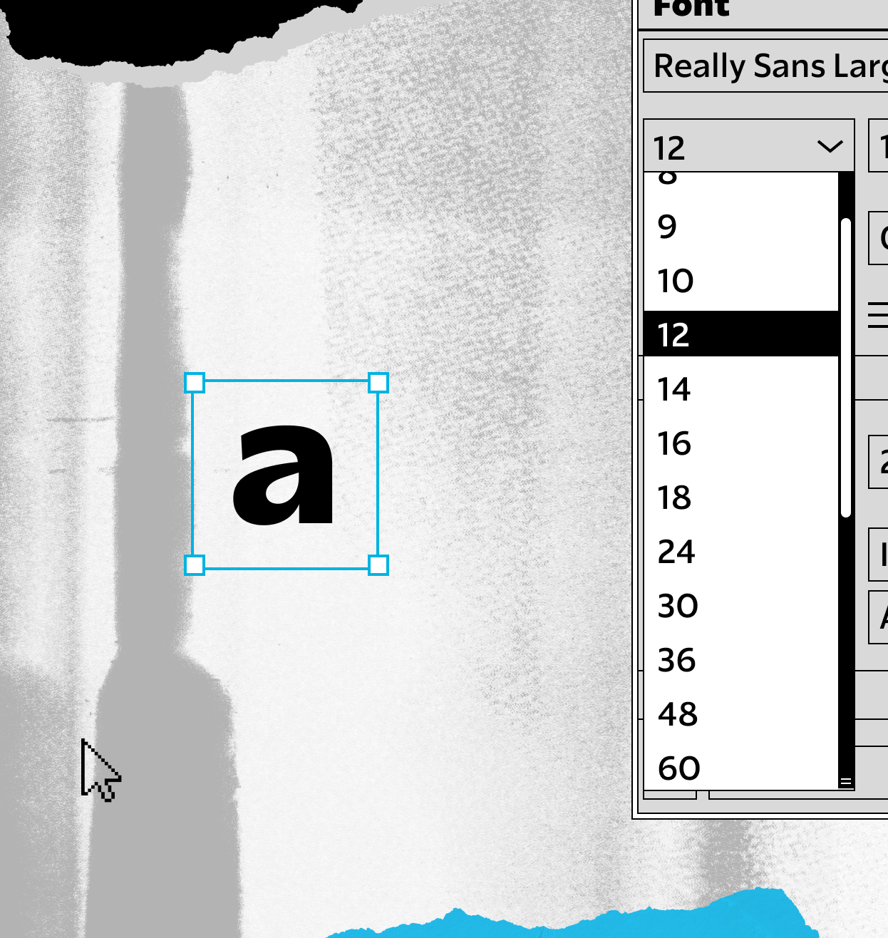 <b class="accent">FIG. 7 — </b> By the 1990s type could be scaled digitally at a moment’s notice.