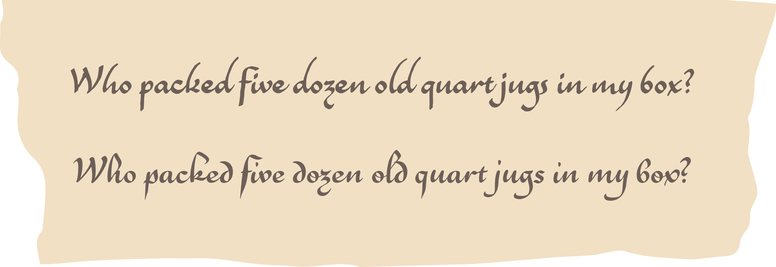 <b class="accent">FIG. 16 — </b> A comparison between Peasant Script and Scribe Script shows how the two designs have a shared skeleton.