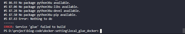 local-glue-docker-error1