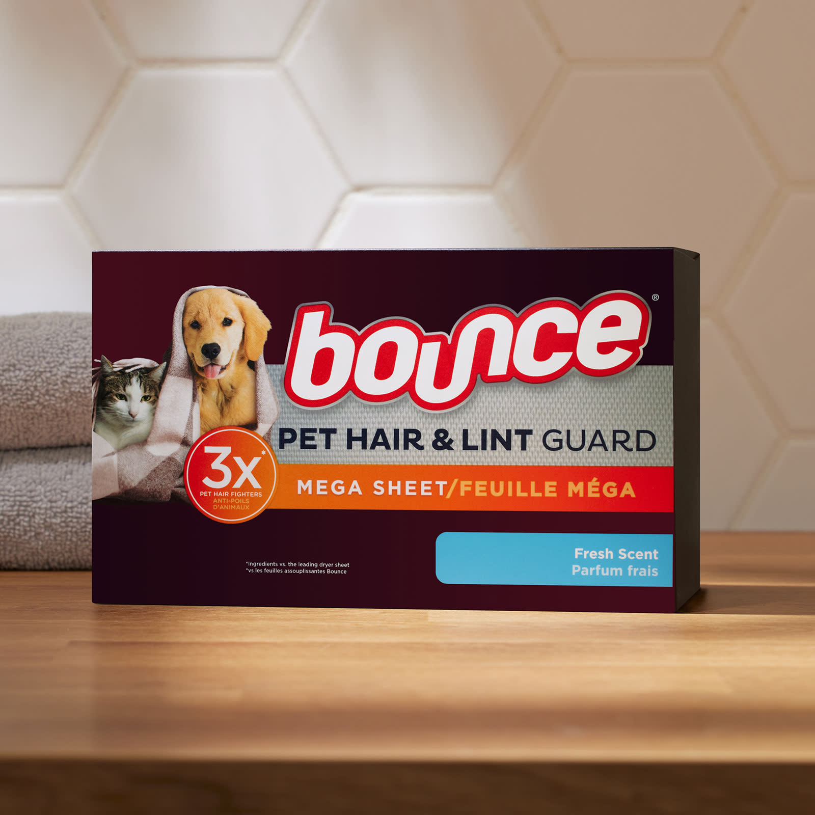 Bounce Pet Hair and Lint Guard Mega Dryer Sheets Fresh Scent (210 Sheets)