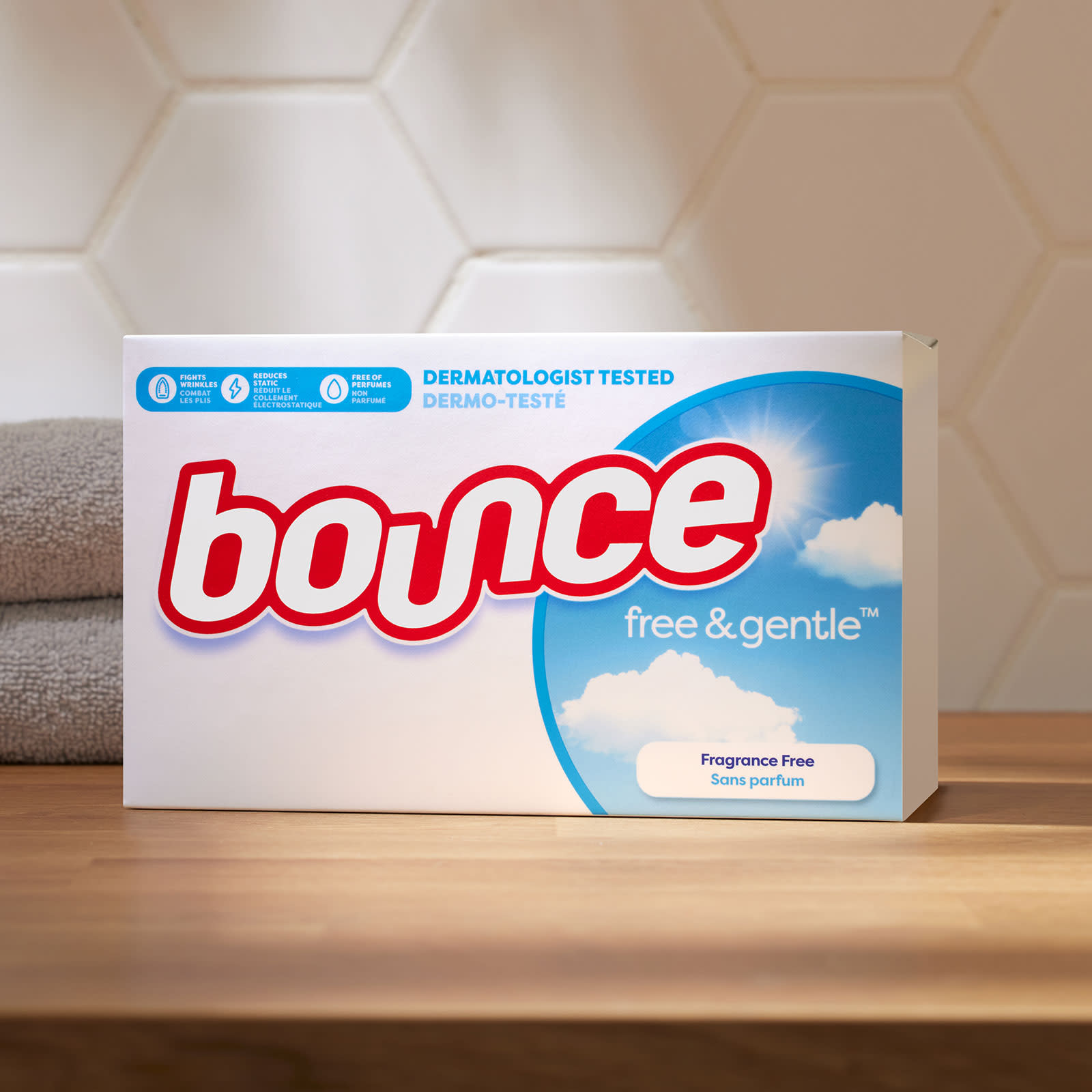 Bounce® Free & Gentle™ Fabric Softener Dryer Sheets