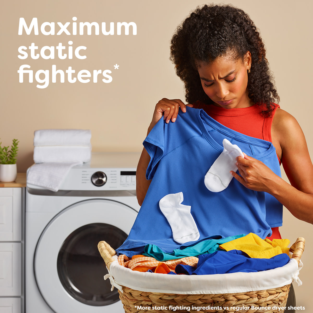 Bounce Lasting Fresh Dryer Sheets benefits: Maximum static fighters
