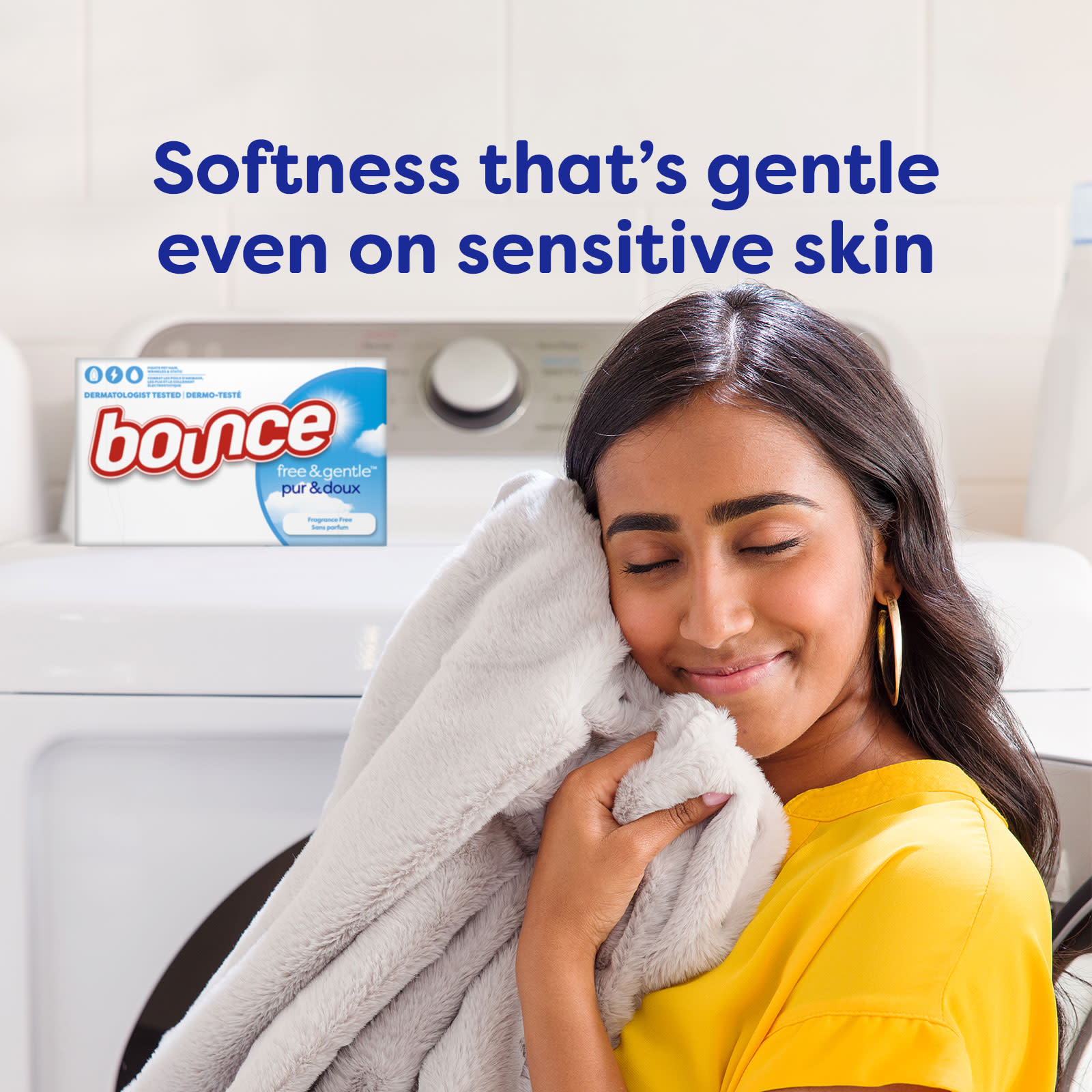 Bounce® Free & Gentle™ Fabric Softener Dryer Sheets