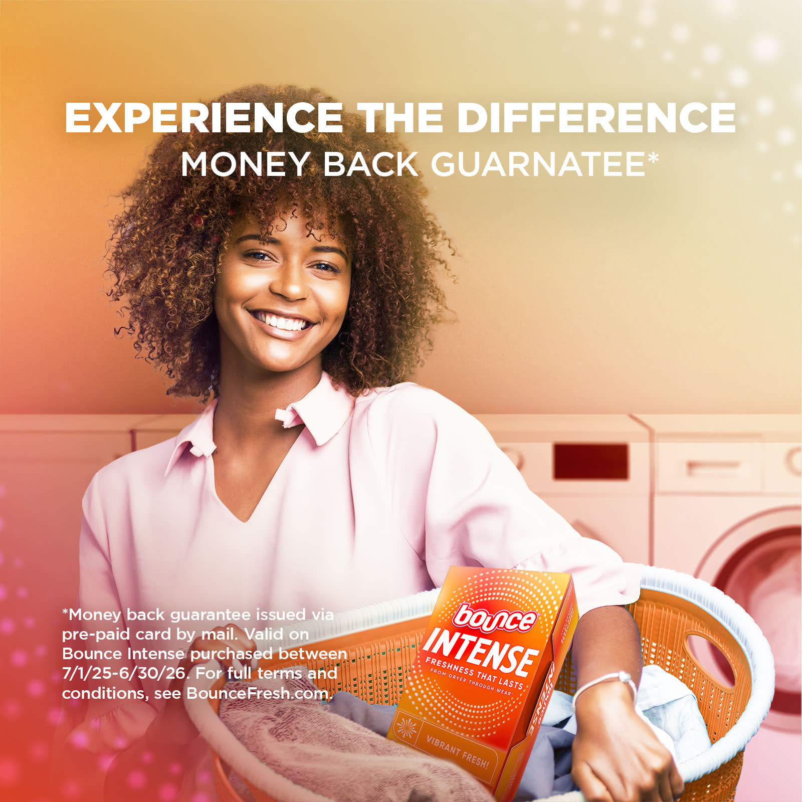 PDP - Bounce Intense Vibrant Bloom Dryer Sheets - SI7