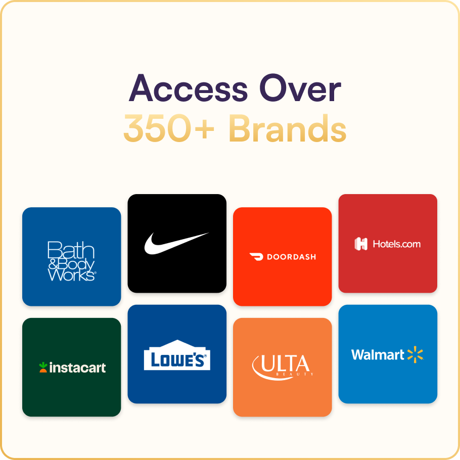 Unlock access to over 350+ brands.
