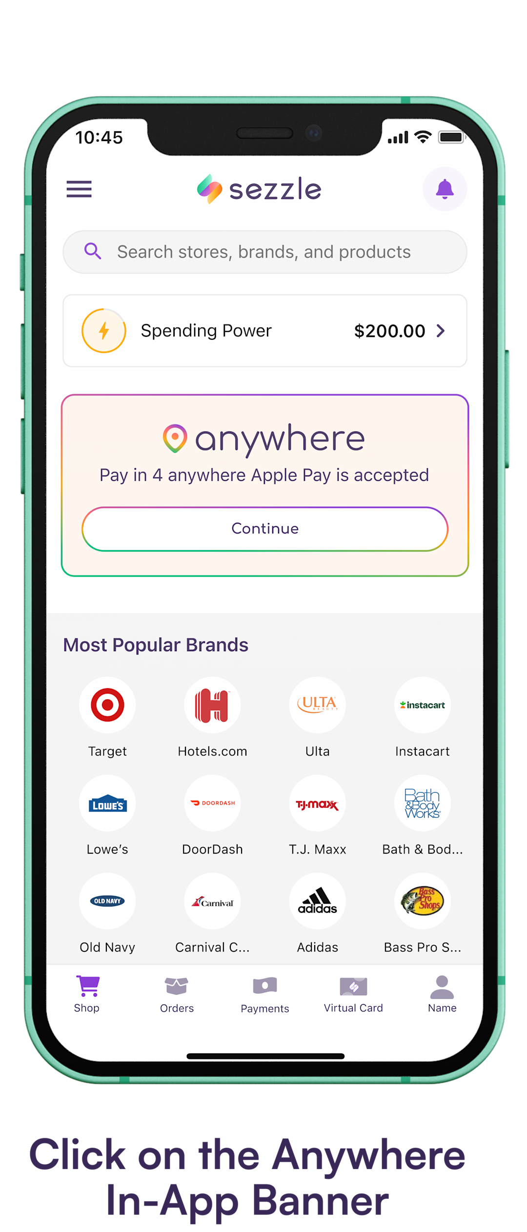 Buy Now Pay Later Anywhere with Sezzle