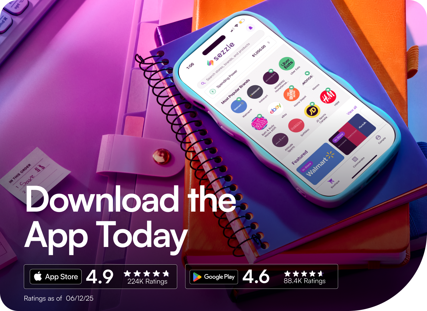 Experience More in The Sezzle App. Rated 4.8 stars on 210+ ratings with other 11.9M app downloads.