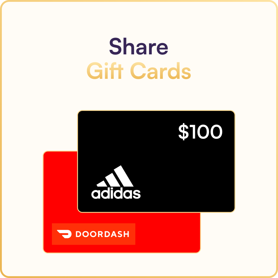 Share Gift Card with Sezzle Premium including Adidas and DoorDash.