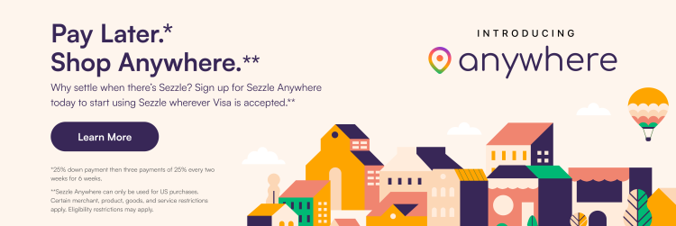 Pay Later. Shop Anywhere. Why settle when there's Sezzle? Sign up for Sezzle Anywhere today to start using Sezzle wherever Visa is accepted.