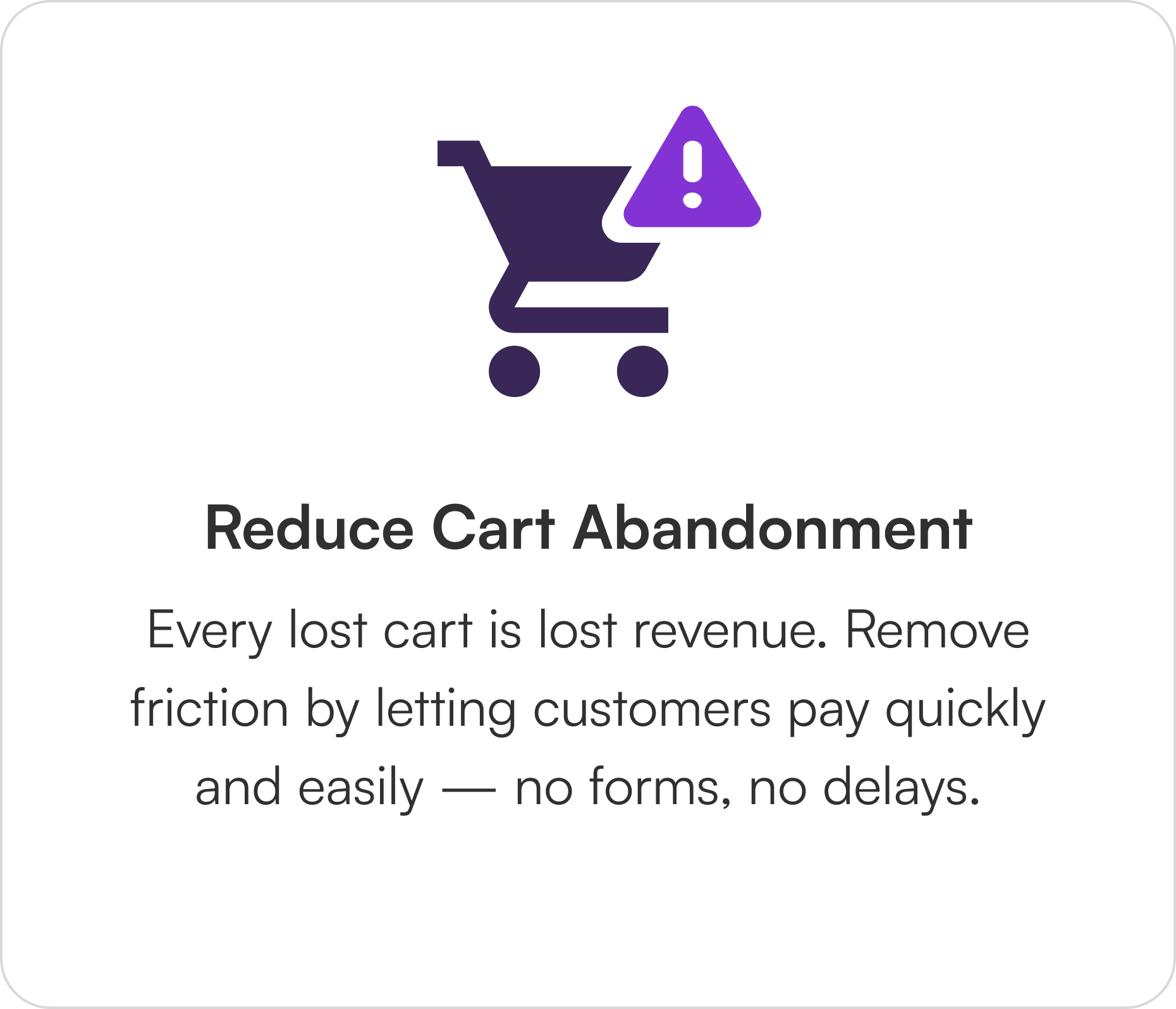 Reduce Cart Abandonment