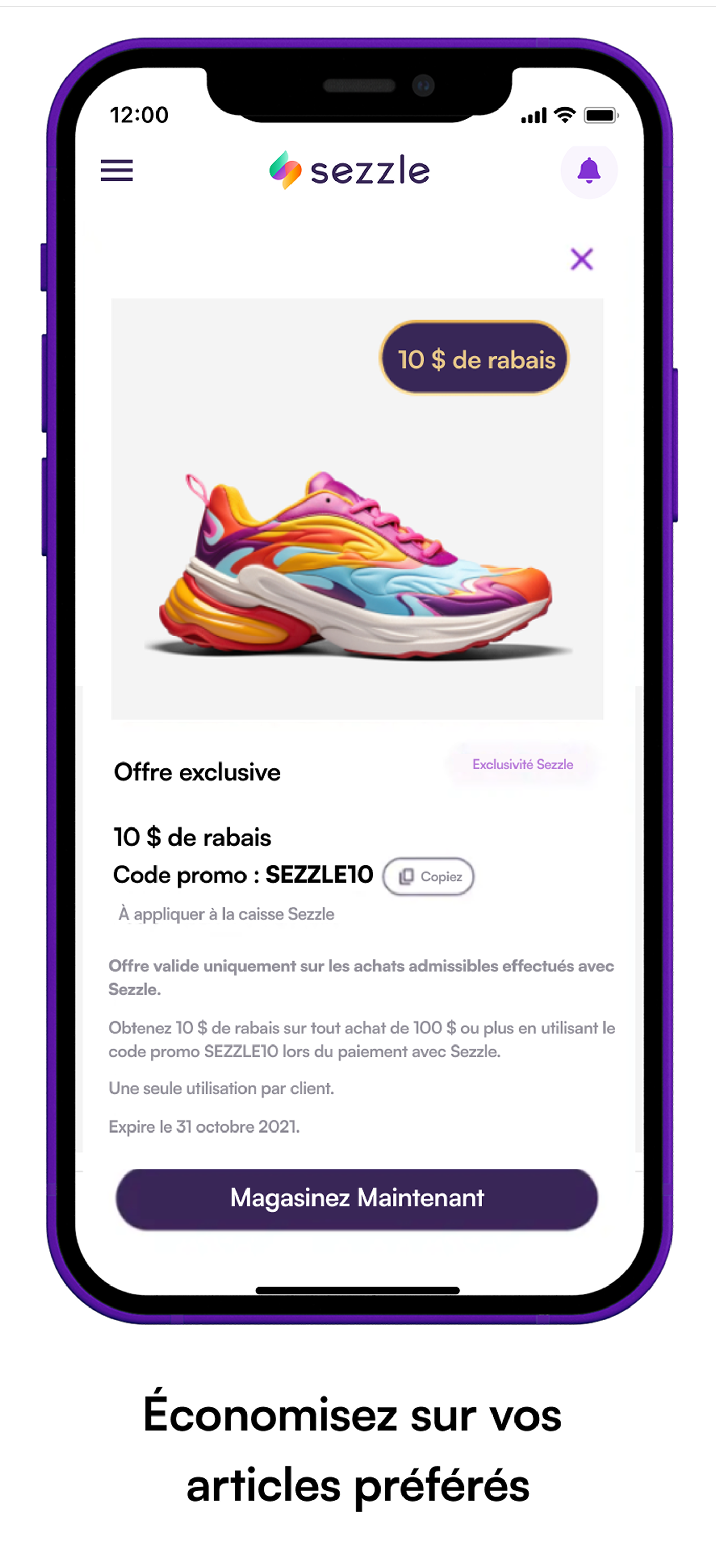 Phone screen showing the request a purchase amount screen in shopping webview. "Enter the amount you plan to spend and tap 'Continue'"