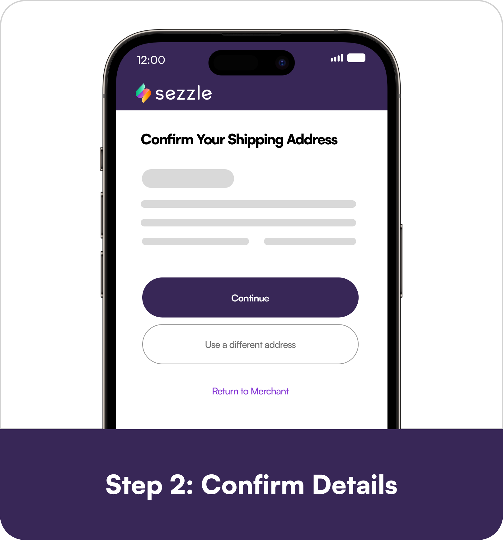 Step 2: Confirm Details