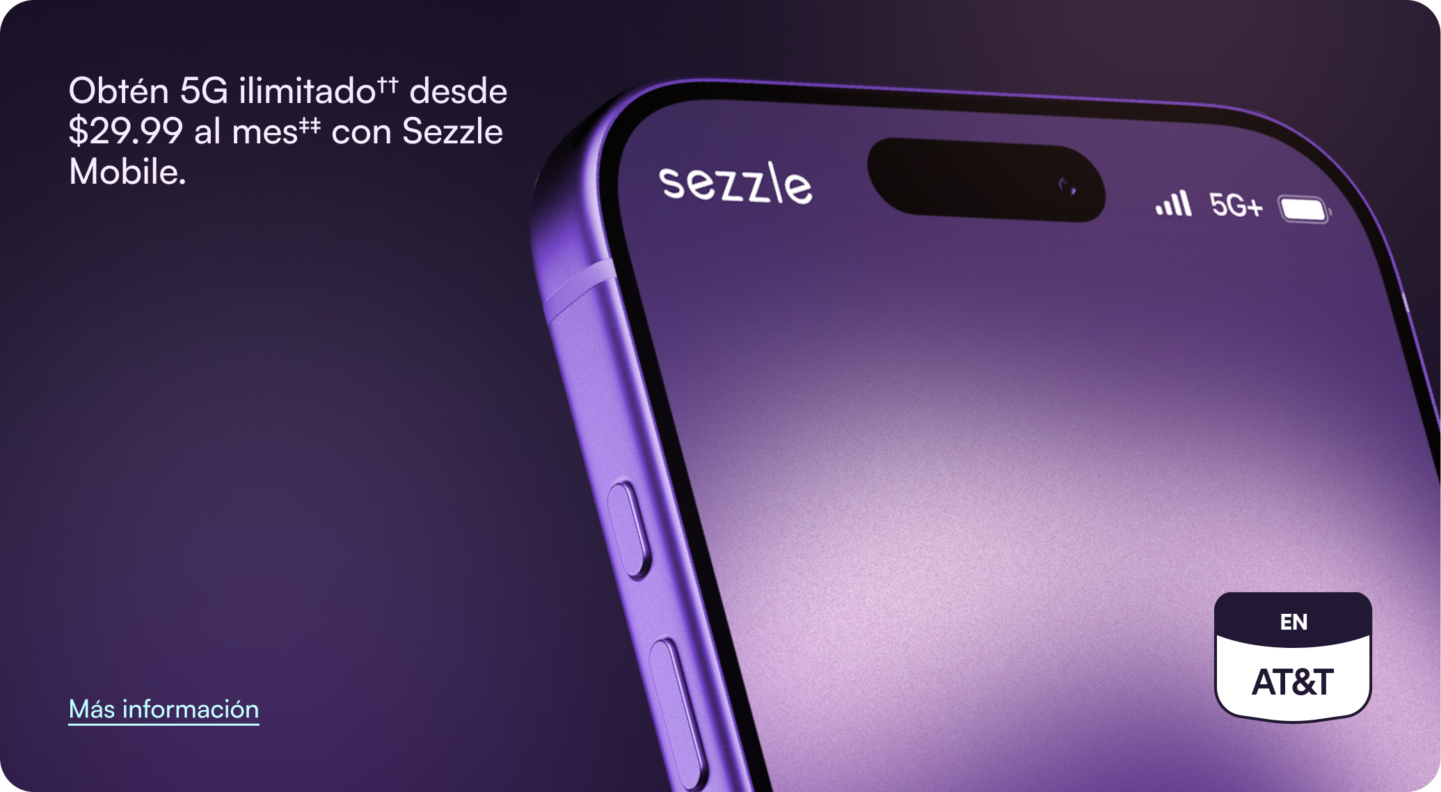 Sezzle Mobile: unlimited 5G on AT&T starting at $29.99 a month