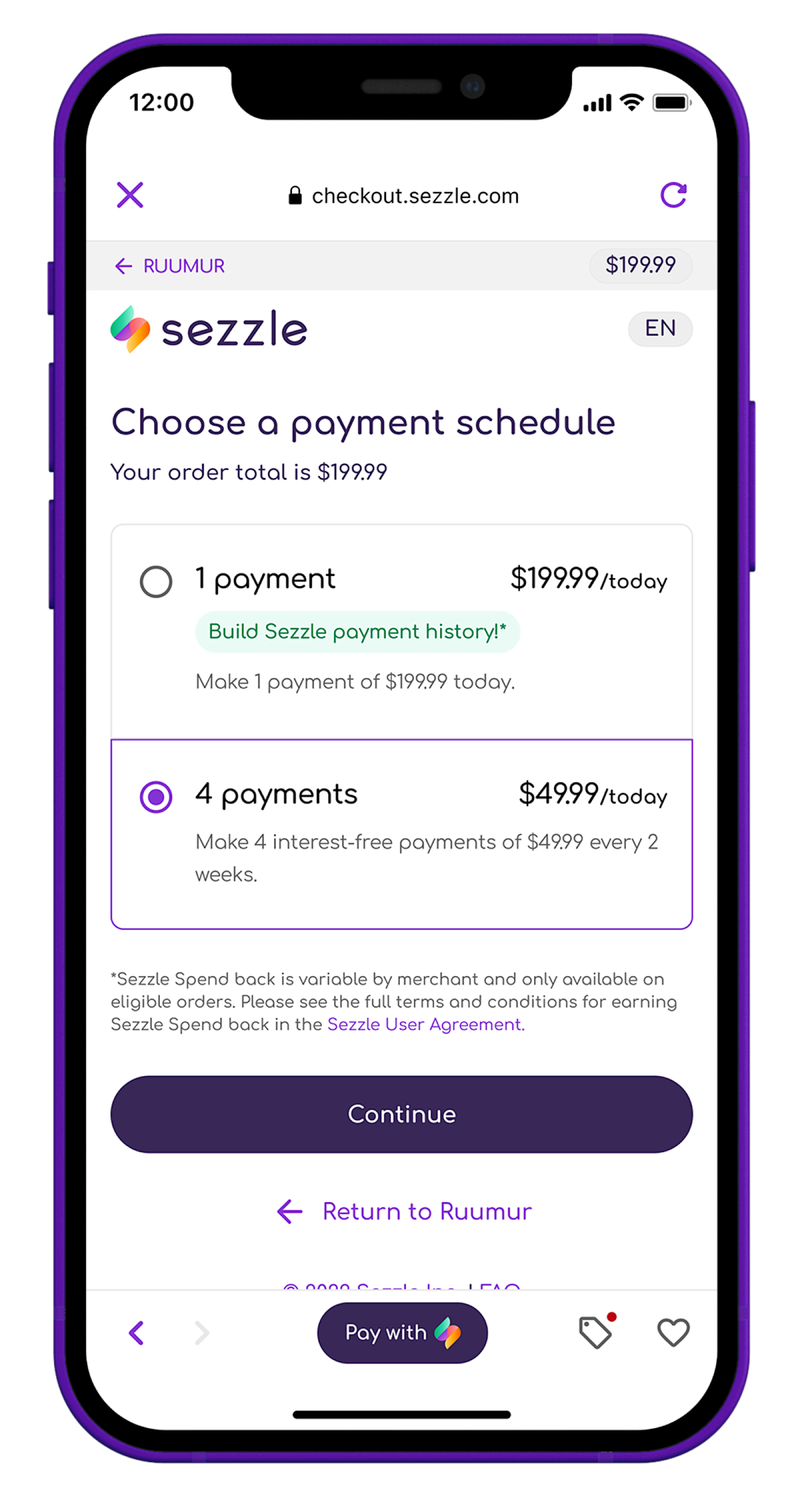 Utilisez Sezzle pour acheter maintenant et payer plus tard. Découvrez