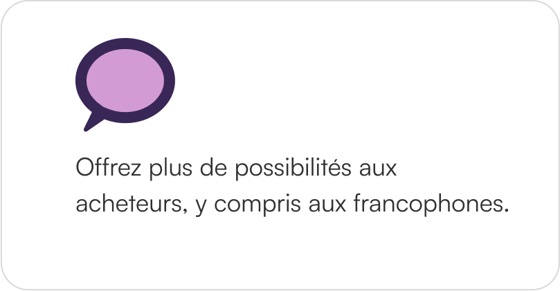 Empower more shoppers with Spanish enablement coming soon!