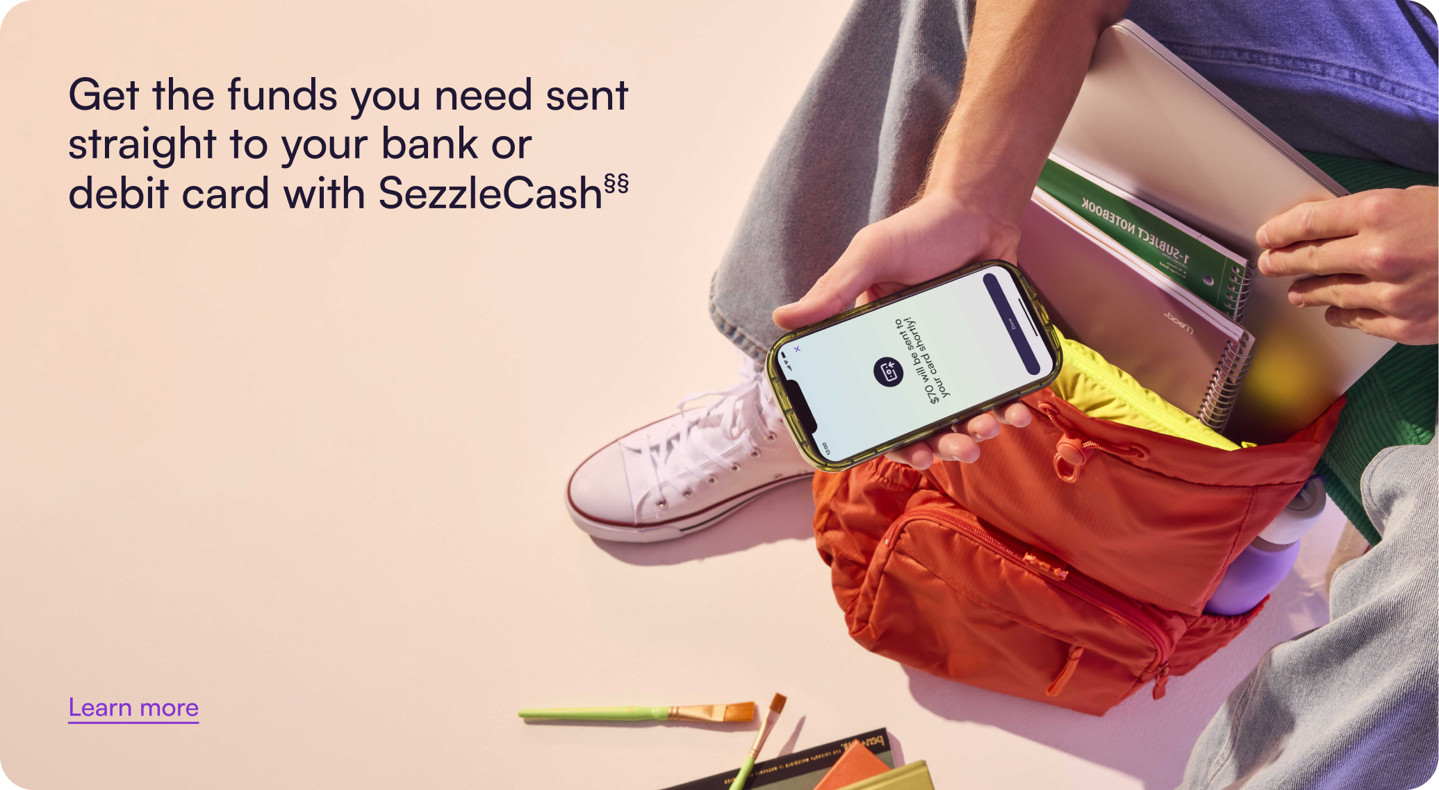 SezzleCash: get the funds you need sent straight to your bank or debit card