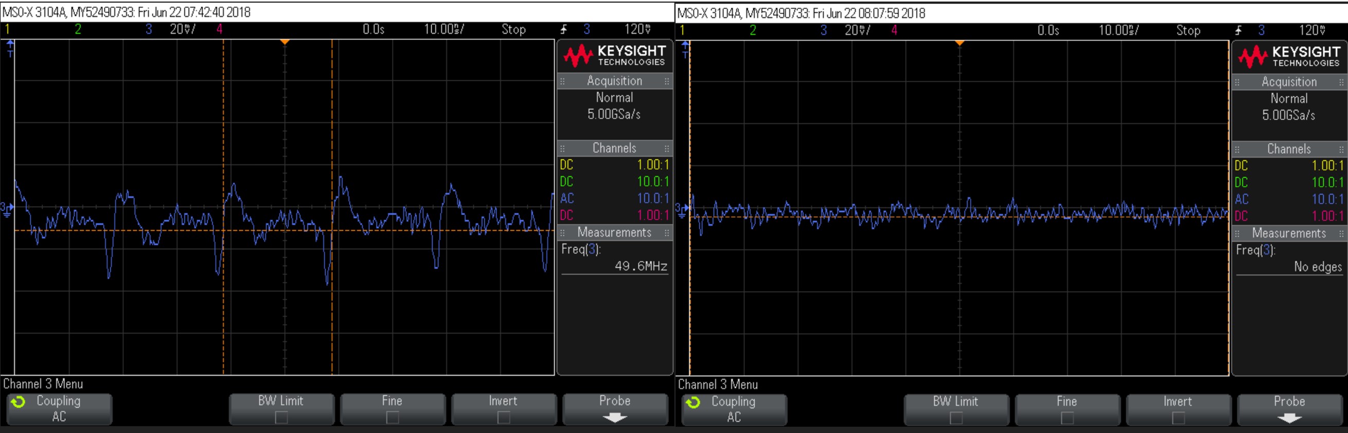 NCP81239 Decap voltage before and after fix