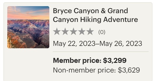 Hiking dates