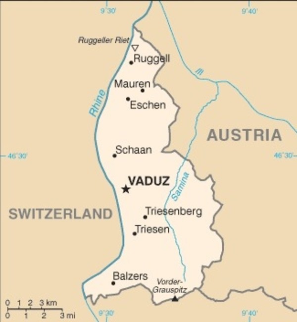 Liechtenstein Map