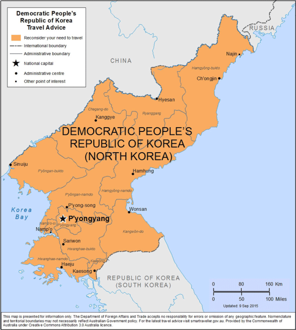 travel advisory to north korea