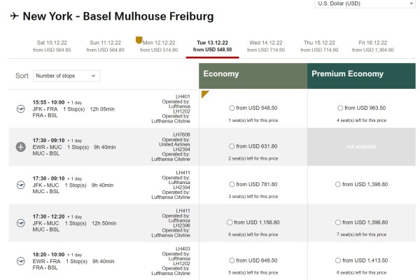 Economy Fare flights