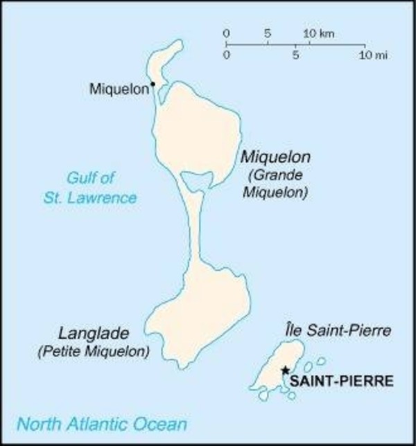 Saint Pierre and Miquelon Map