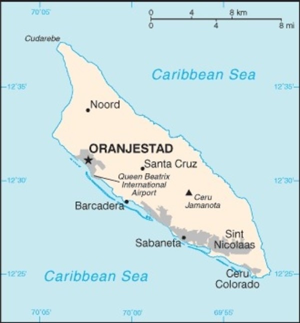 Aruba Map   Aruba 