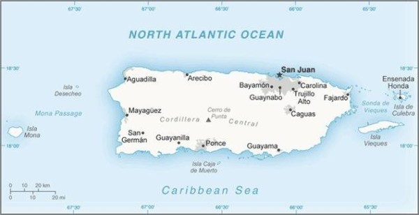 Puerto Rico Map