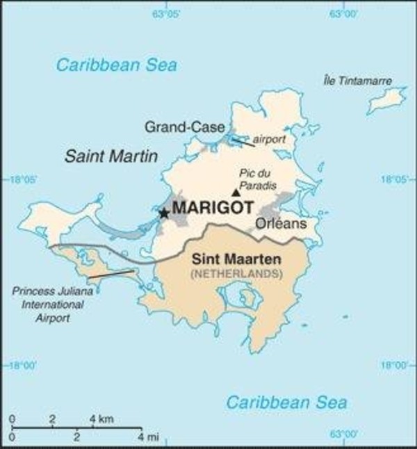 Saint Martin Map