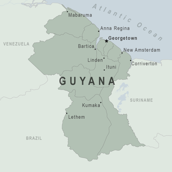 Guyana Map