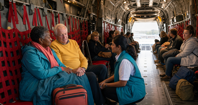 Travel evacuation main